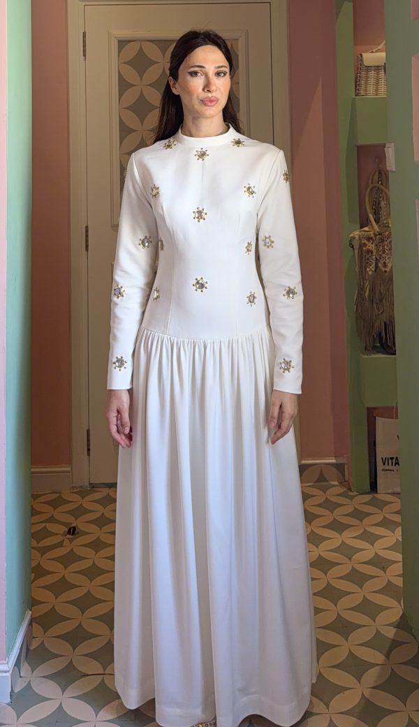 PEACE MODEST DRESS-OFF WHITE / EID CAPSULE