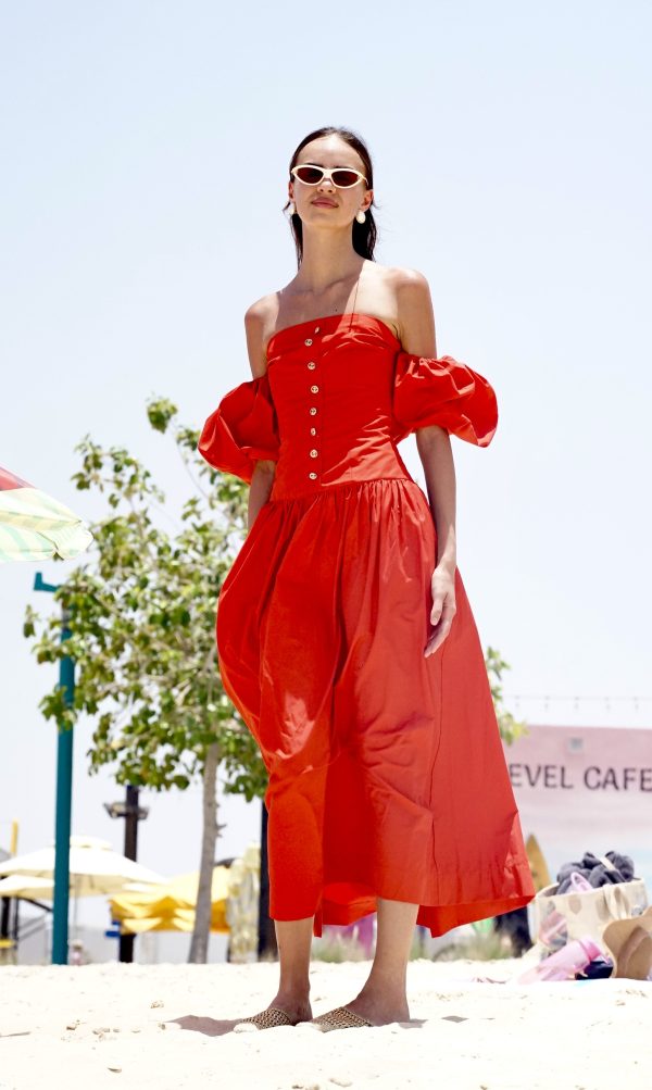REA DRESS IN RED
